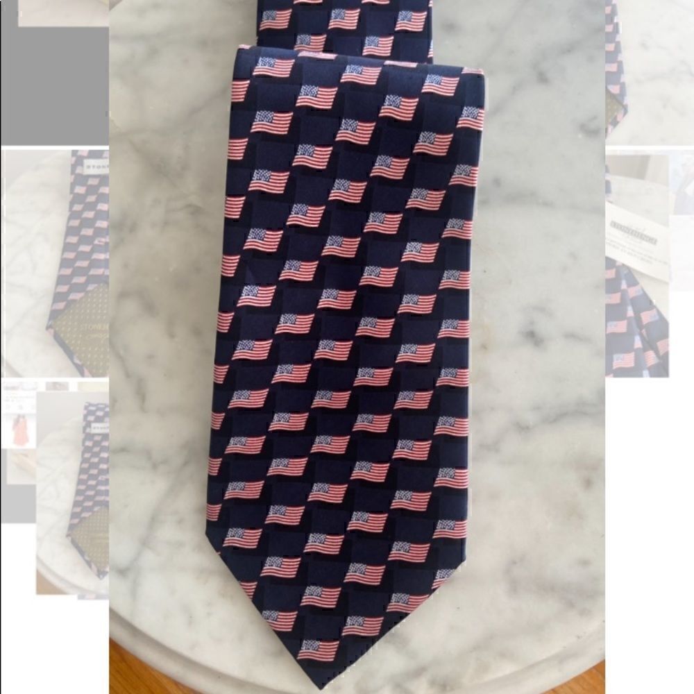 Men’s American Flag Mercia America Tie Stonehenge